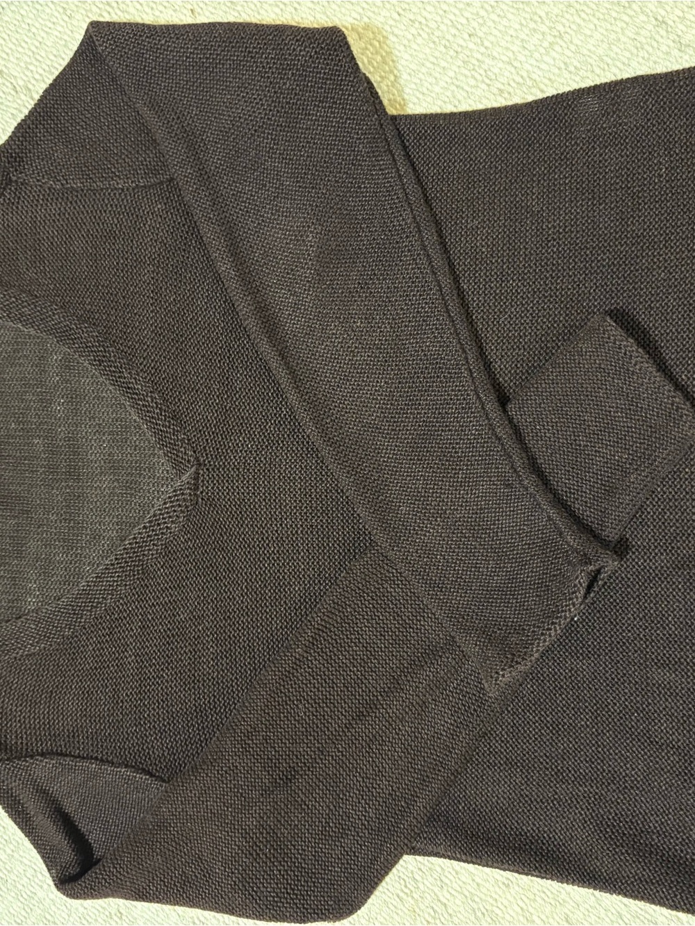 Eileen Fisher Women's Hemp V-Neck Sweater in espresso brown